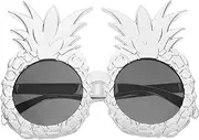 [WRITWAA] Unique Hawaiian Luau Pineapple Sunglasses Funny Party Glasses for Men Women Tropical Style Beach Pool Events Accessory