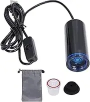 Portable Electric Air Pump, USB Powered Electric Vacuum Pump Air Mattress Pump Compression Bag Sealer for Travel and Home with 2 Nozzles and Storage Bag