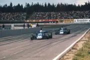 Jody Scheckter Tyrrell 007 Ford 1st position leads teammate Patri- 1979 Photo
