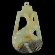 BG18711# Hand Carved Unique Rabbit Amazonite Pendant Bead Gemstone
