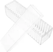 Gogogmee Clear Coin Container Reusable Coin Holder Case Multi Function Display Box Transparent Design with Material for Easy Viewing and Protection