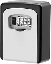 Tofficu Wall Mount Key Lock Box Code Security Storage for Indoor Outdoor Key Safe for House Keys Key Lock Box with Enhanced Protection