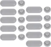 Gadpiparty 20Pcs Toilet Seat Buffer Pads Self Adhesive Mute Gaskets for Toilet Seat Bumpers Lid Seat Pads Noise Reduction Practical Bathroom