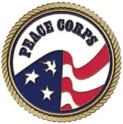 Peace Corps Medallion for Box Cremation Urn/Flag Case - 2 Inch Diameter
