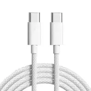 Braided USB Type C to C Cable Charge PD 60W Quick Charging Data Fast Charger
