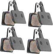 NULYLU 4 Pairs Disc Brake Pads for Bicycles Durable Cycling Brake Block with Excellent Heat Dissipation Performance and Easy Installation for Mountain and Electric Bikes