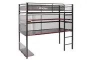 X Rocker Battlebunk Gaming High Sleeper Bunk Bed w Undermounted Gaming Desk