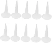 TEHAUX 10Pcs Flexible Plastic Caulking Nozzle Set Reusable Caulk Tips for Precision Adhesive Application Durable Tools for Efficient Finish and Repair Tasks