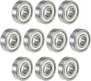 DSJATPX 10Pcs Bearing 6000ZZ ABEC-5 10x26x8 mm Deep Groove 6000 ZZ 2z Ball Bearings for Electric Motor Application(ABEC 1)