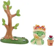 Alipis 1 Set Creative Cartoon Snake Figurine Car Dashboard Ornament Cute Mini Resin Snake Sculpture for Car Interior Decoration Lucky Miniature Bonsai Decor