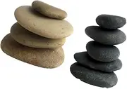 HAKIDZEL 10pcs Hand-Painted Pebbles Perfect for Art and Crafts Ready to Paint Personalize Random Color