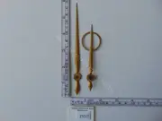 PAIR OF ORIGINAL BRASS CLOCK HANDS SUITABLE WITH A GERMAN HERMLE 241 CLOCKWORK
