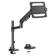 Brateck LDT81-C012P-ML-B Single Monitor Arm with Laptop Holder