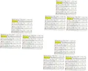 Totority 3sets Piano Keyboard Stickers Set Piano Decals for Beginners PVC Material No Adhesive Left No Fading Easy to Apply 3pcs*3