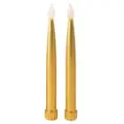 FE# 2pcs Christmas Long Candle Light LED Electronic Flameless Flickering Candle