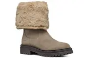 Geox Womens/Ladies D Iridea M Leather Ankle Boots (Taupe) - UTFS9570
