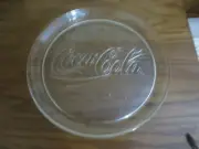 Coca-Cola with Swirl Glass Plate Platter Serving Piece 13"