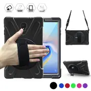 MCC Heavy Duty Strap Samsung Galaxy Tab A 10.5" T590 T595 Kids Case Cover [Black]