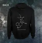 LSD Chemical Structure Zipper Hoodie Acid formula psychedelic molecule chemistry