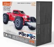 PD Racing TK16 RC Truck 1:16 - Red - PD303T - RC Car RTR Everything Inc