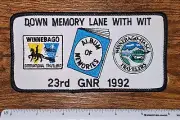 Winnebago International Travelers WIT Album of Memories 23rd GNR 1992 Patch