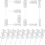 BOROLA 60 pcs Round Shape Clear Push-Up Cake Pop Shooter (Push Up Pops) Plastic Containers with Lids, Base & Stick