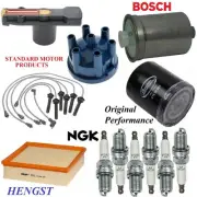 Tune Up Kit Filters Cap Wire Spark Plugs For JAGUAR XJ6 L6 4.0L 1990 (for: Jaguar)