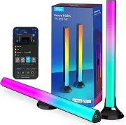 Smart RGBIC Light Bars - 15-Inch Backlight for 45-70 Inch TVs with Voice Control