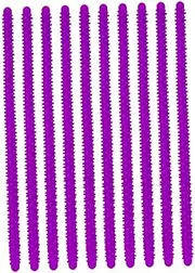 Ｂｅｓｇａ 10Pcs Perm Bar Spiral Hair Perm Rod Flexible Short Hair Silicone Salon Tools Roller Hair Curling Rods for Dry Wet Hair, large Violet