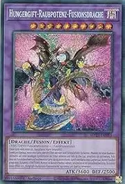 MP23-DE081 - Hunger Poison Predatory Potency Fusion Dragon - Secret Rare - German - 1st Edition - 25th Anniversary Tin: Dueling Heroes Mega Pack Single Cards - with MZTCG Shipping Protection - Yugioh