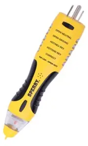Sperry Instruments VD7504GFI DualCheck 2-in-1 Non-Contact Voltage Detector + GFC