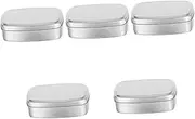 5pcs Box Aluminum Box Travel Soap Container Bar Soap Travel Case Metal Bar Soap Travel Container Soap Case Aluminum Container Soap Aluminum Soap Boxes Soap Tins Made of Aluminum