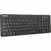 Targus AKB863US Keyboard - English (US) - Black - Bluetooth - 5.1 - Windows, macOS - Desktop Computer, MAC - AAA Battery Size Supported