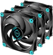 Iceberg Thermal Silent PWM 120mm Black 3-PACK Quiet Optimized Airflow 4-Pin