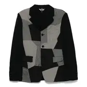 [COMME des GARCONS BLACK] Wool Gabardine Patchwork Jacket