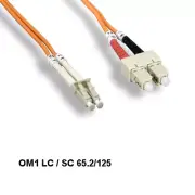 10x Kentek 3 m OM1 LC to SC Multi-Mode Fiber Optic Cable 62.5/125 Duplex UPC