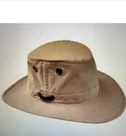 Tilley OUTBACK Hat Waxed Cotton Hat Fishing Hiking Brass Hardware Size 7