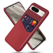 For Google Pixel 8a Phone Case with Card Slot PU Leather+PC Back Cover