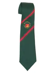 Green Tie With Crest Yr3-12