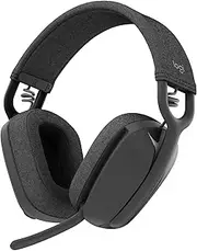 [Logitech] Zone Vibe 100 Lightweight Wireless Over-Ear Headphones with Noise Cancelling Microphone, Multipoint Bluetooth Headset, Works with Teams, Google Meet, Zoom, Mac/PC - Graphite