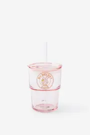 [Typo] Typo - Hello Kitty Love A Latte Glass Tumbler - Lcn san hello kitty my melody SOLID LCN SAN HELLO KITTY MY MELODY
