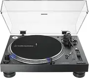 Audio Technica AT-LP140XP-BK Direct-Drive Professional Fully Manual DJ Turntable (Black)