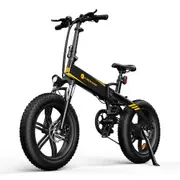 [EU DIRECT] ADO A20F+ Electric Bike 500W Motor 36V 10.4Ah Battery 20inch Snow Tires 70Km Mileage 120Kg Max Load Folding