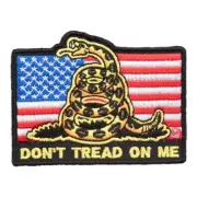 Don't Tread On Me American Flag Patch, US Flag Patches
