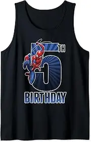 [Marvel] Spider-Man Swinging 5th Birthday Tank Top