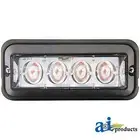 Warning Light, LED Strobe Effect Amber Light, Black Housing WA9810 A-WA9810