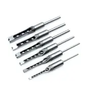 Carbon Steel Square Hole Drill Bit Multi-purpose 6.4 mm/8mm/9.5mm/12.7mm