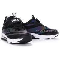 在飛比找Yahoo!奇摩拍賣優惠-FILA KIDS 氣墊慢跑運動鞋 霓虹反光 康特杯 支撐鞋