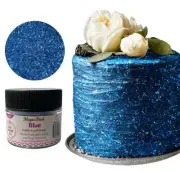 Edible Glitter dust BLUE ( 6 grams ) Magic dust , Kosher, Gluten free