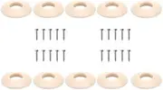 Vaveren Guitar Tuner Washers - 50 Pack in Assorted Colors, Cream, 3 Pcs